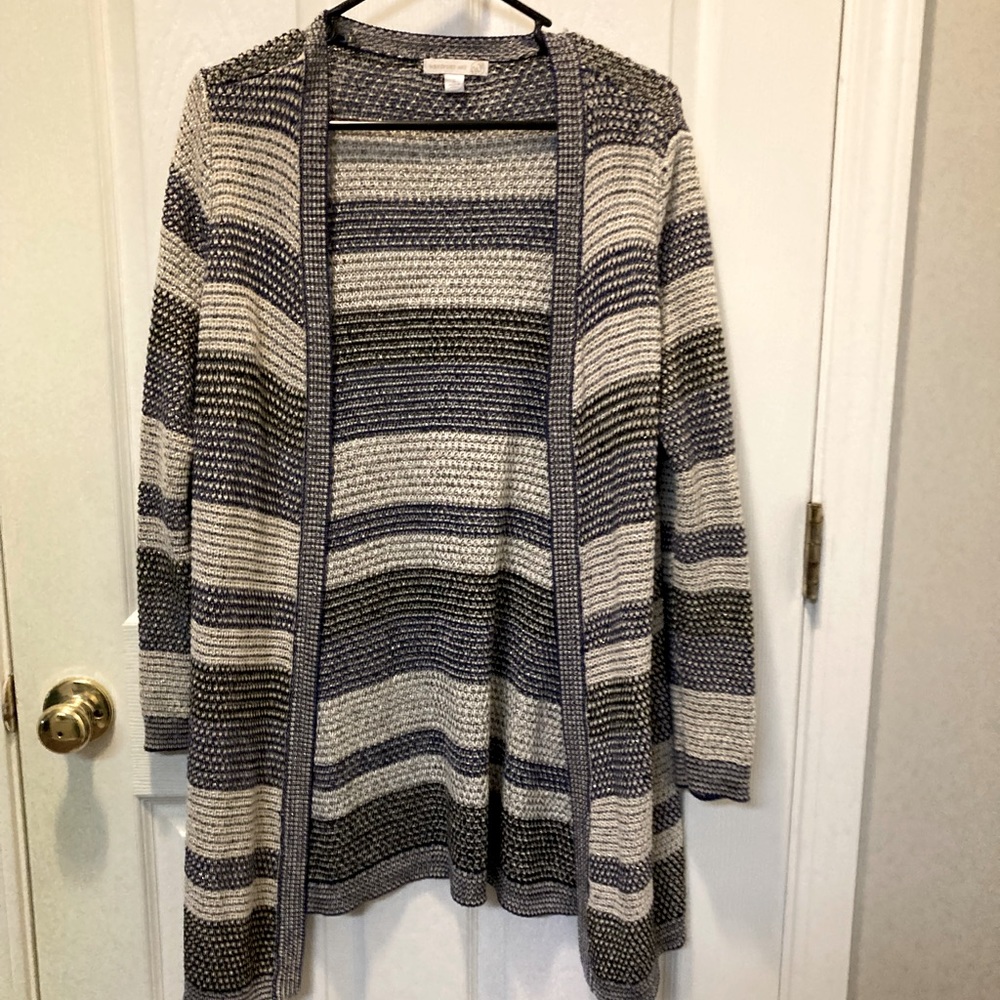 Long knit cardigan